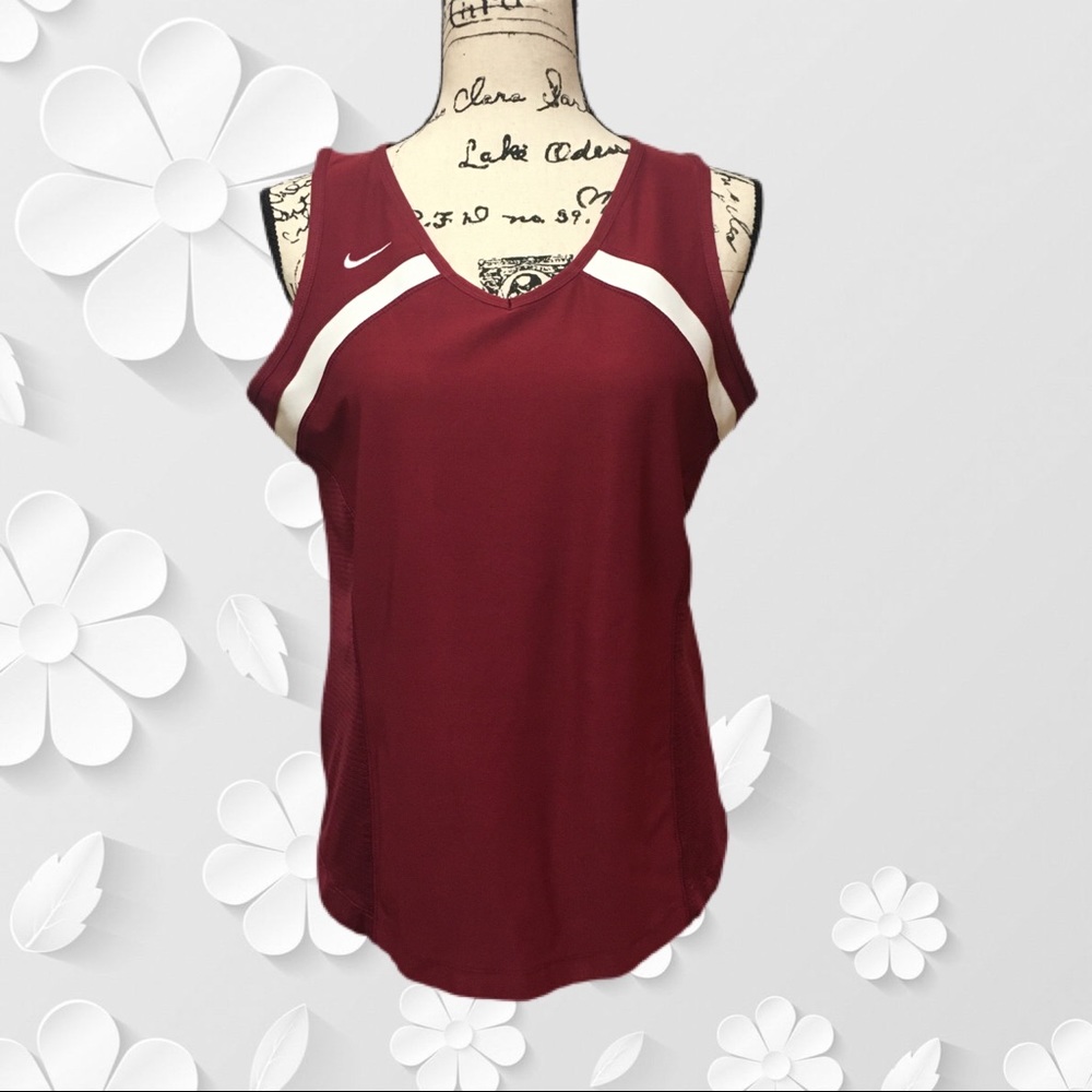 Burgundy Nike athletic top